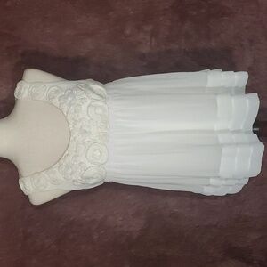 ECI Embroidered Rose Layered Tank Top